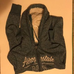 Aeropostale fur lined  hoodie size XS